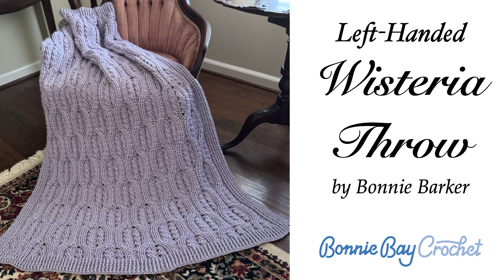 LEFT-HANDED Wisteria Throw