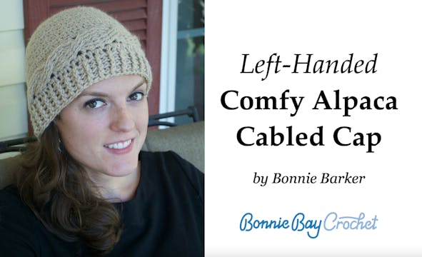 Left-Handed Comfy Alpaca Cabled Cap