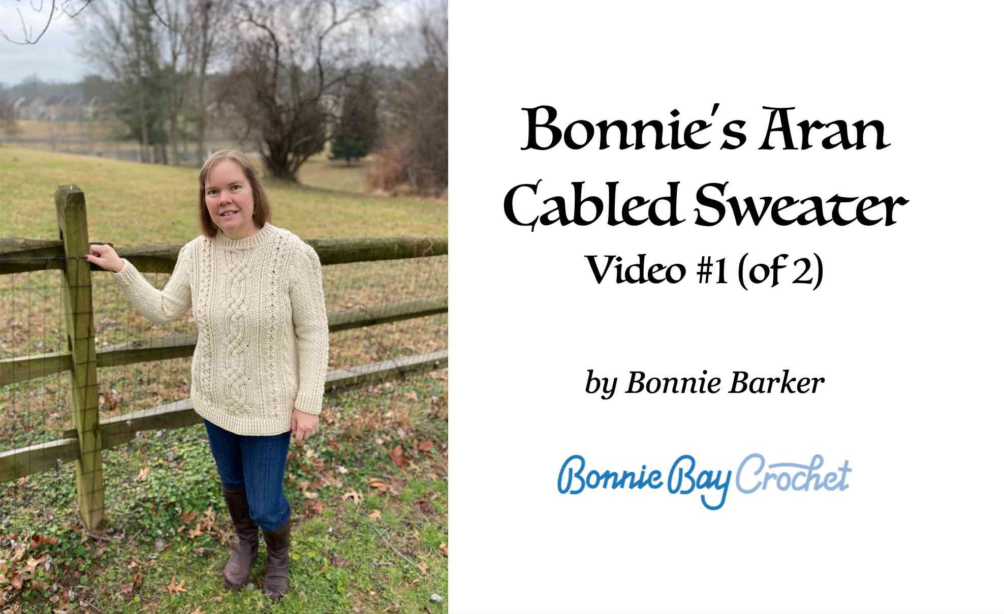 Bonnie's Aran Cabled Sweater (1 of 2)
