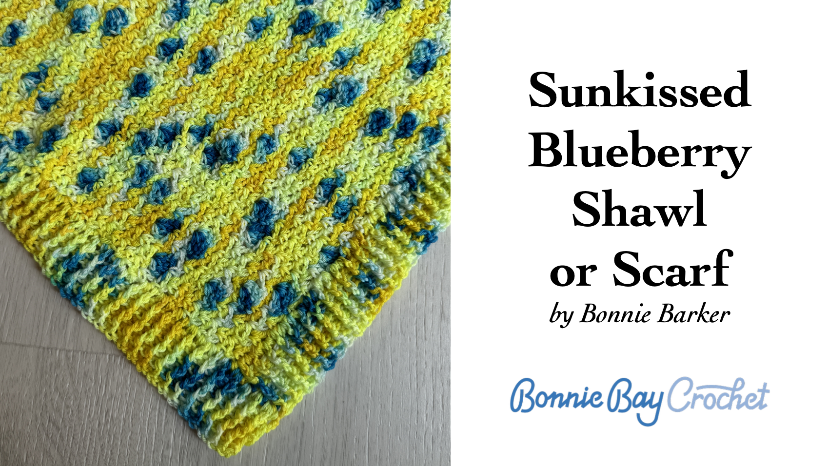 Sunkissed Blueberry Shawl or Scarf