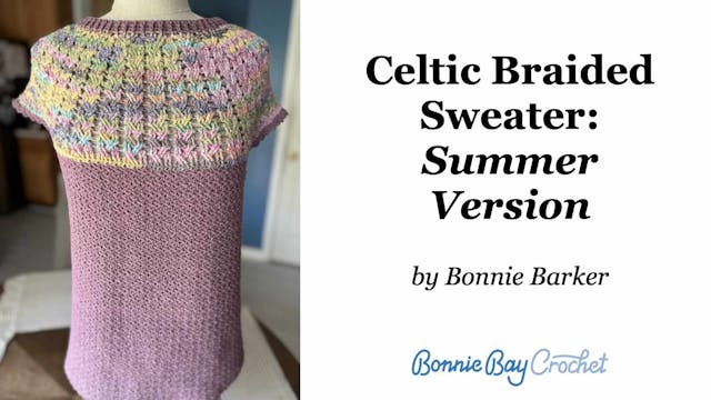 Celtic Braided Sweater: Summer Version