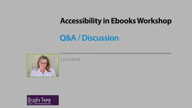 Accessibility Q&A / Discussion