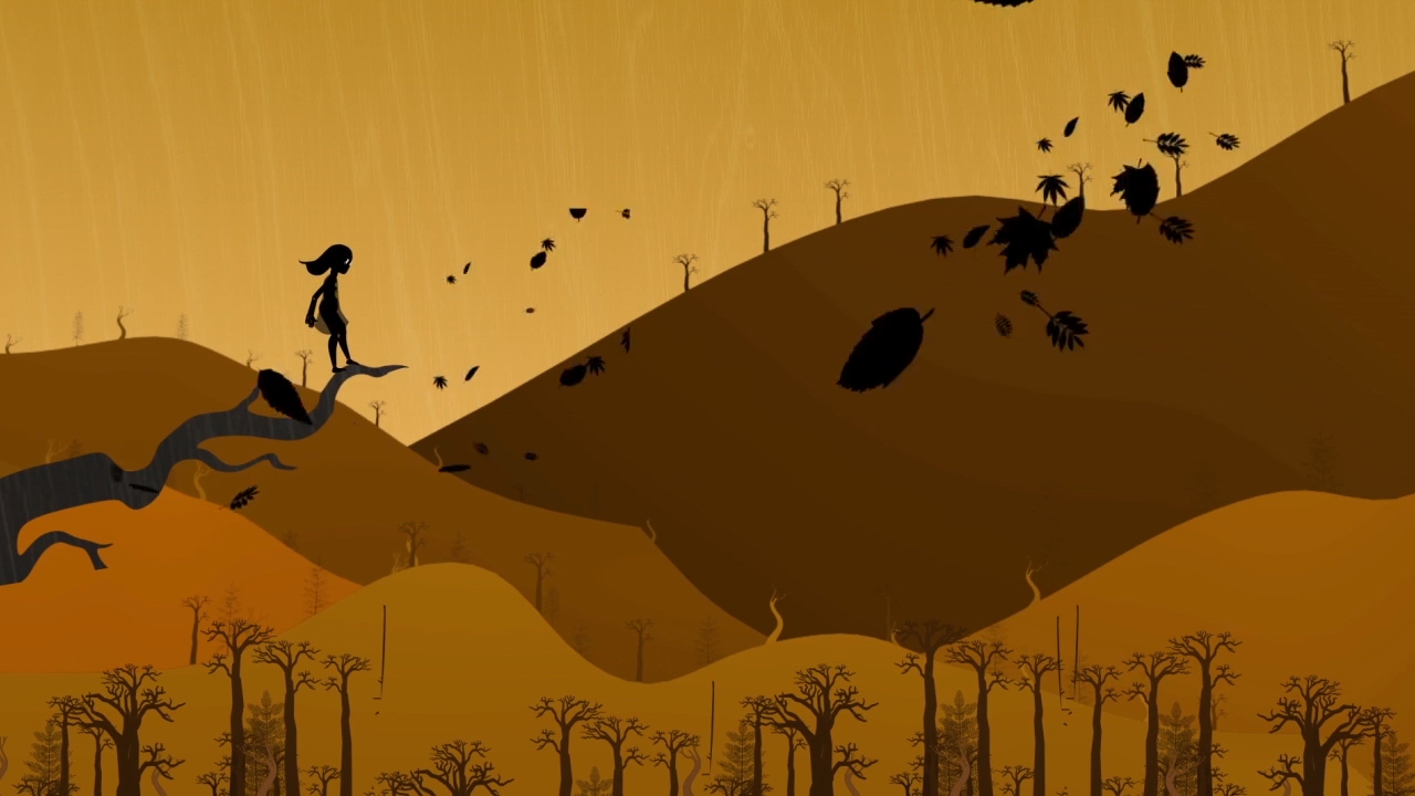 La niña y el viento / El portón rojo - Cortometraje