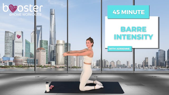 45' barre intensity with Shanghai skyline