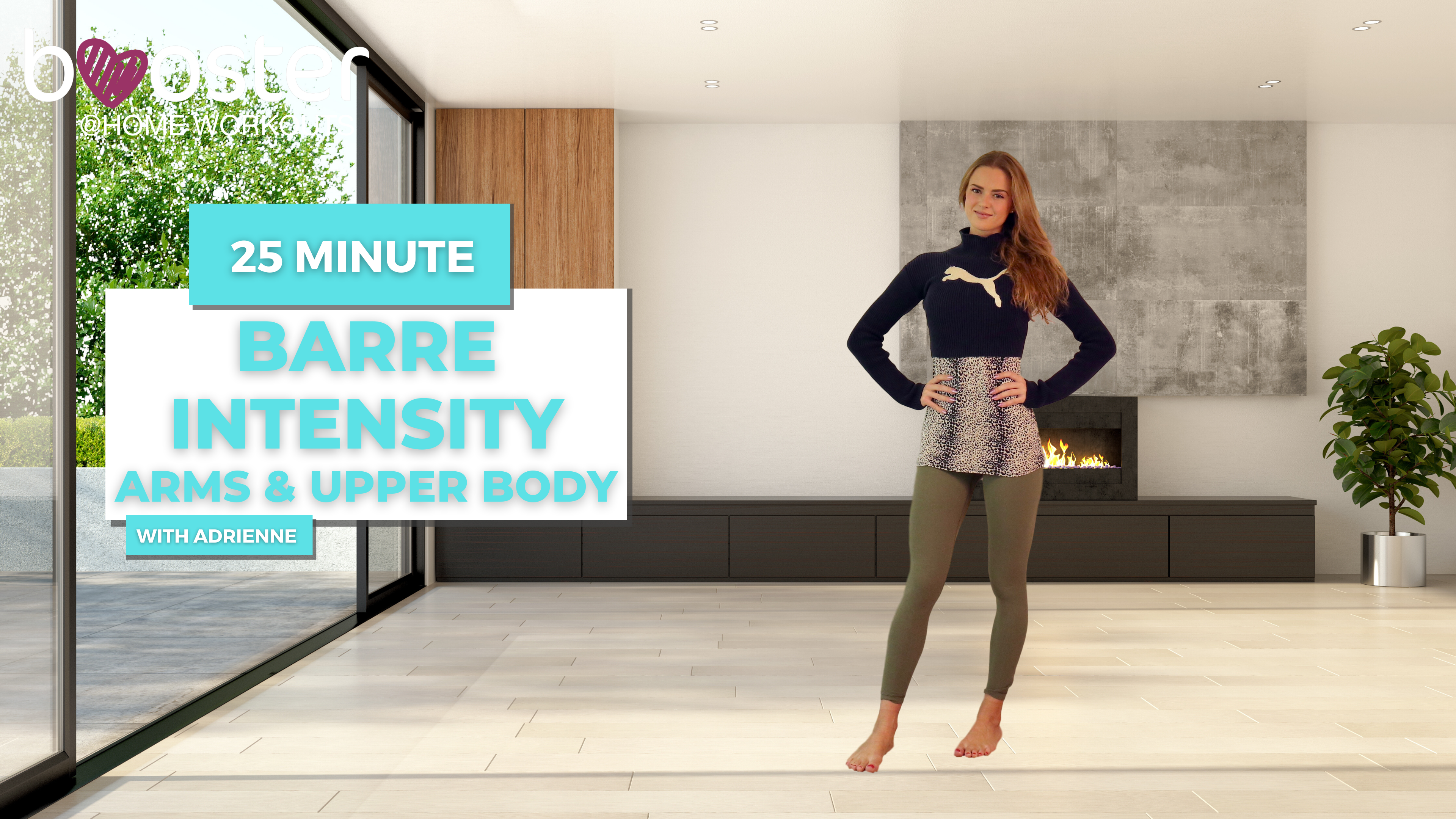 25' barre intensity arms & upper body by the fireplace