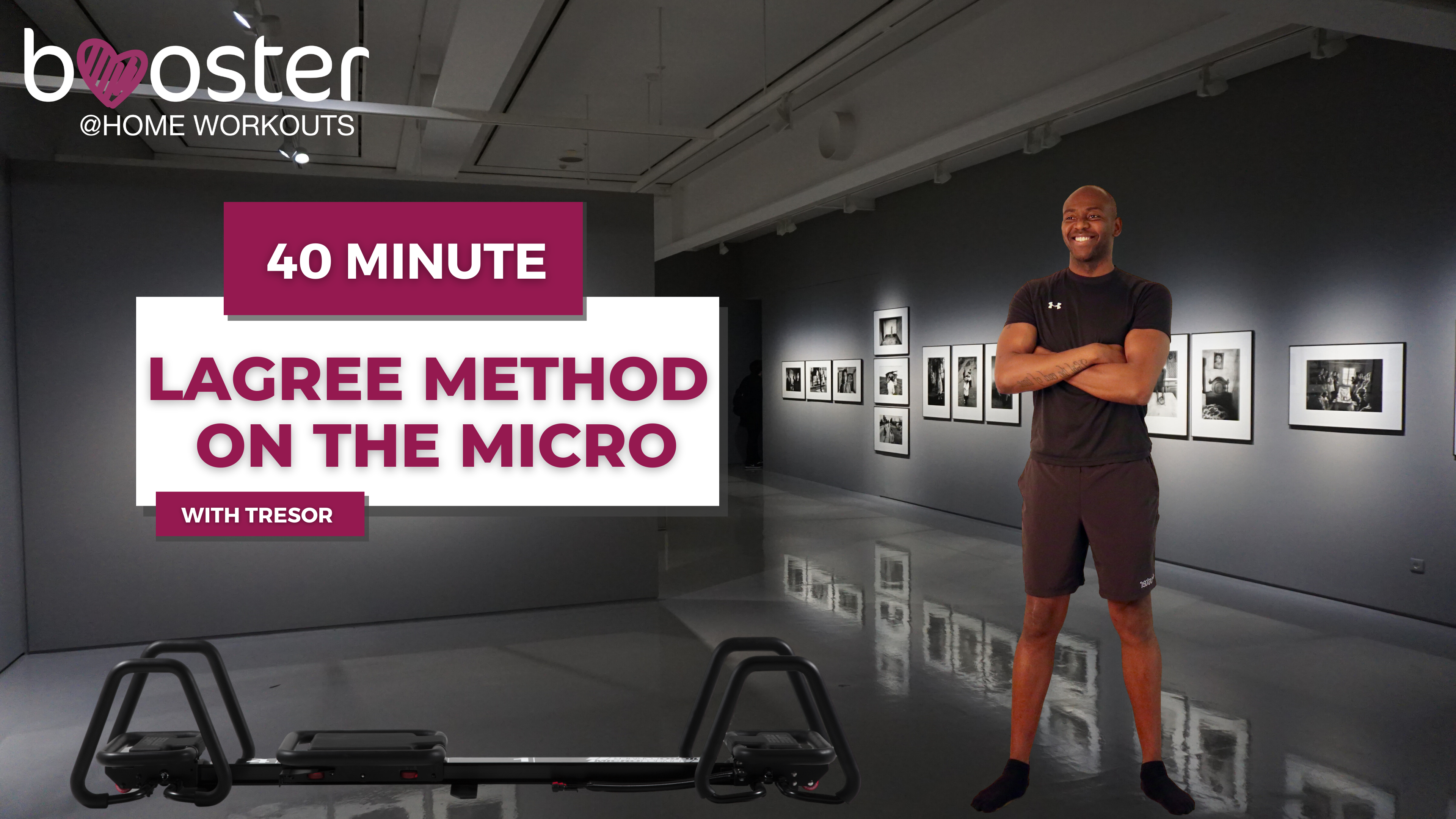 40' Lagree on the Micro in an art gallery in Seoul