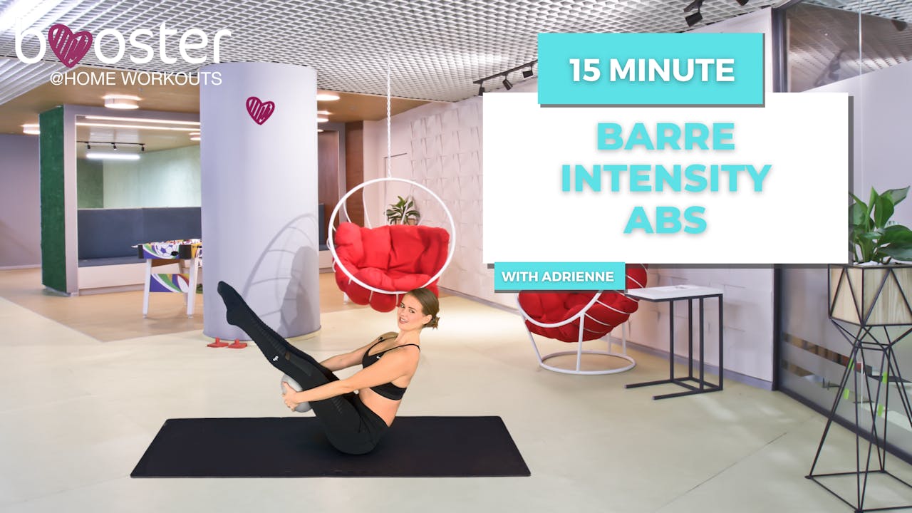 15' barre intensity abs at the office staff room