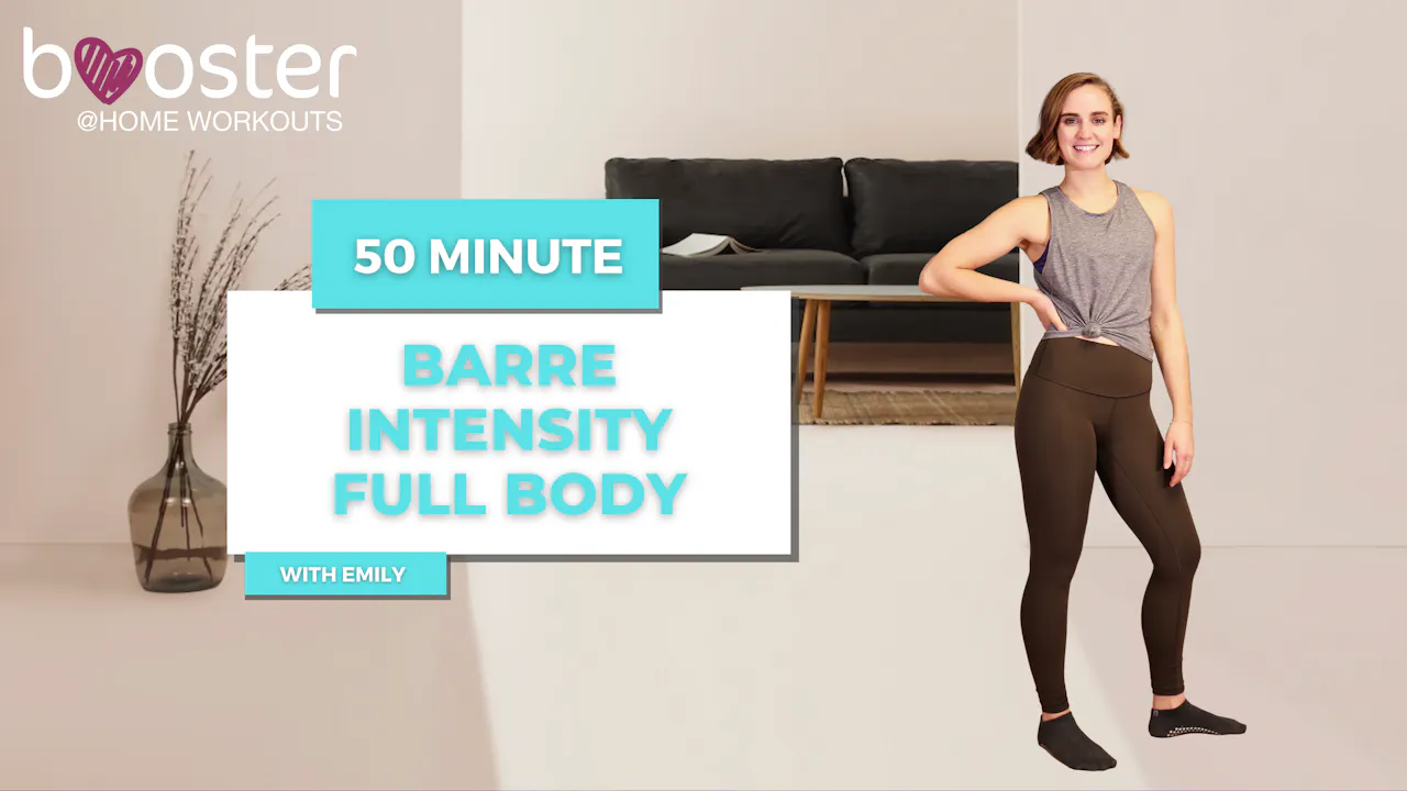 50' Barre Intensity in a modern sleek living room. - booster @home