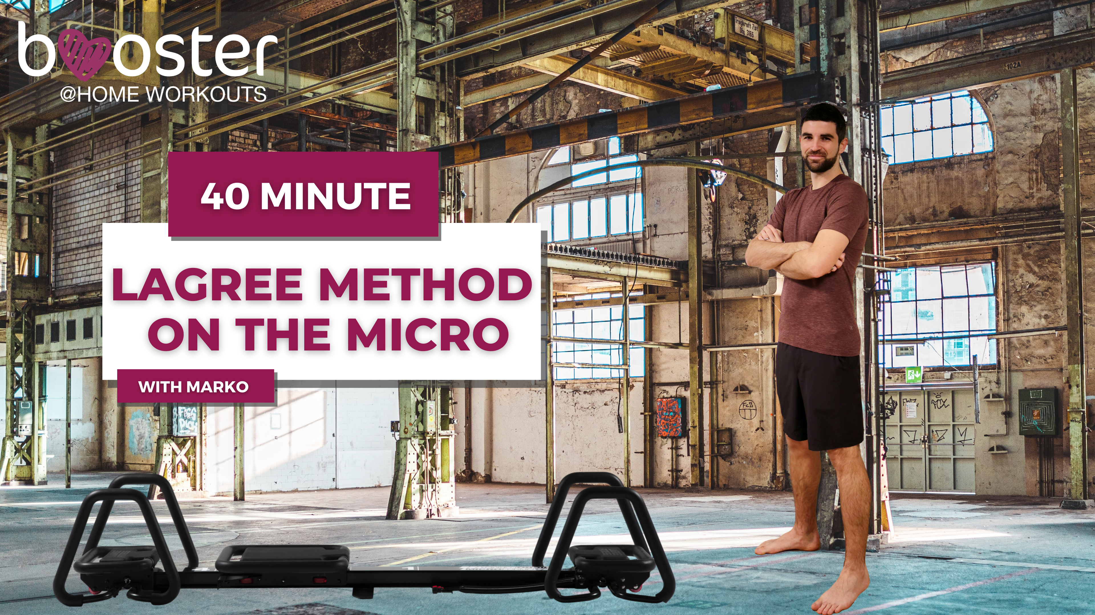 40' Lagree on the Micro in an old factory, Winterthur, Switzerland