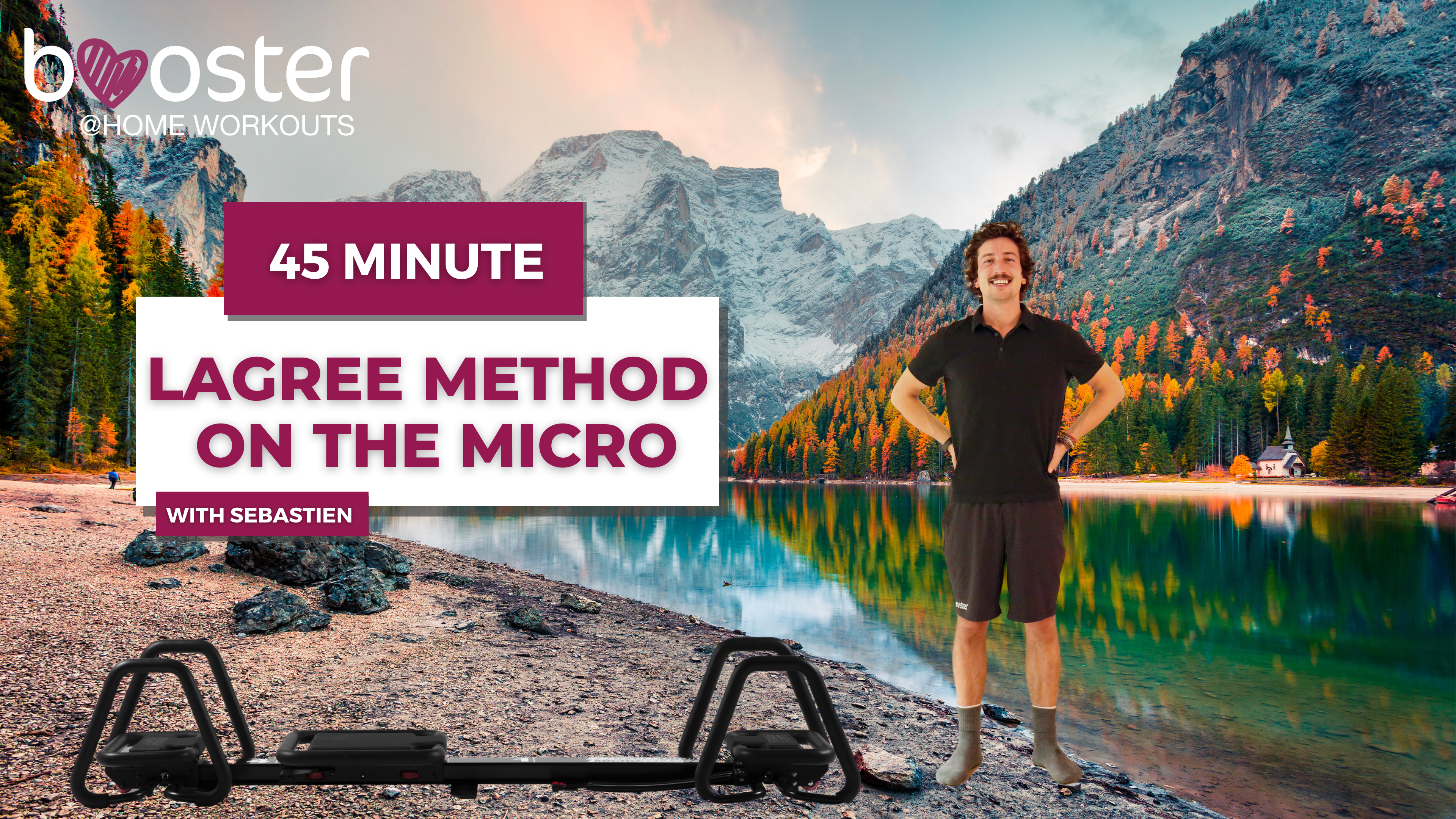 45' Lagree on the Micro at Braies Lake in the Dolomites