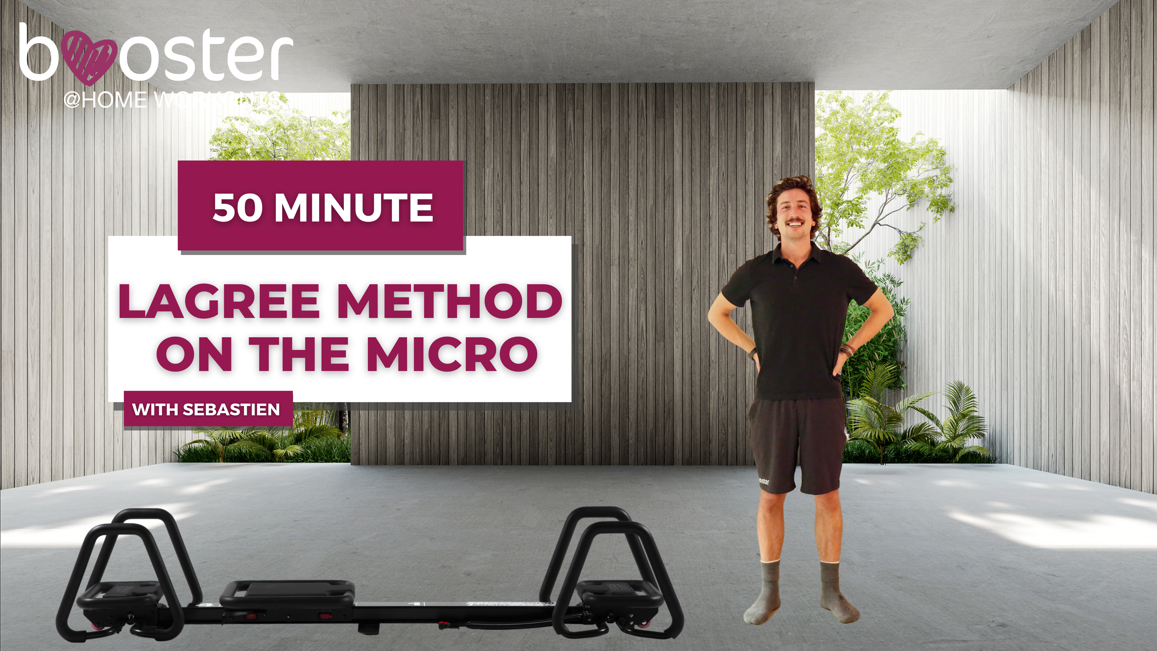 50' Lagree on the Micro in a patio in Hongkong.