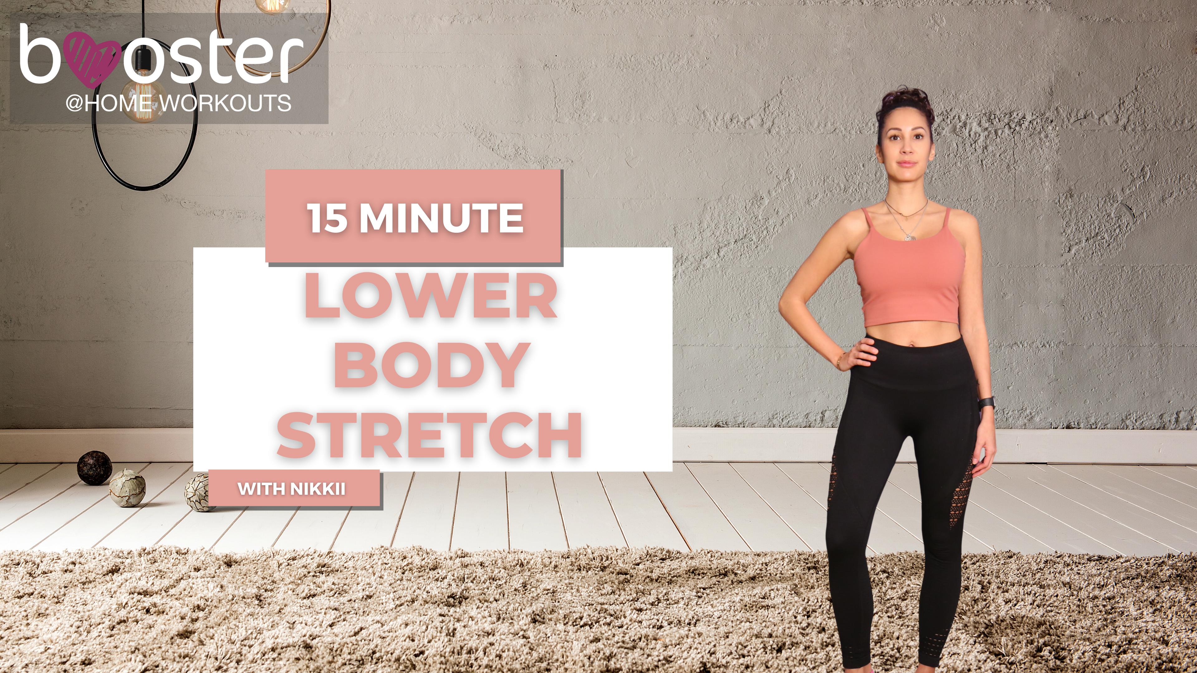 10' lower body stretch in a cosy bright space