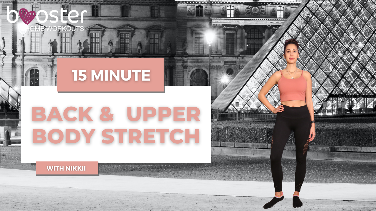 15' upper body Stretch in front of the Louvre