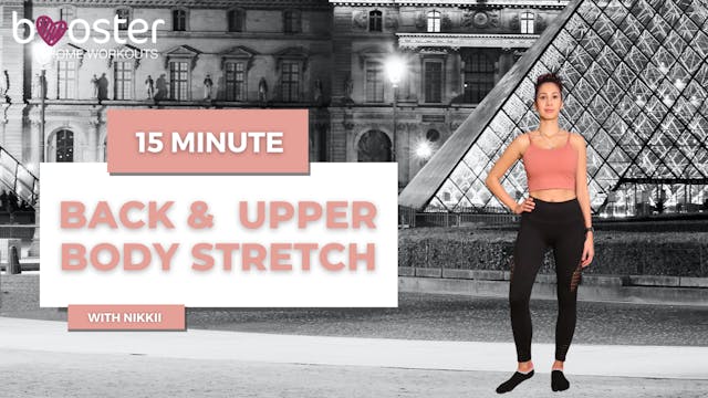 15' upper body Stretch in front of the Louvre