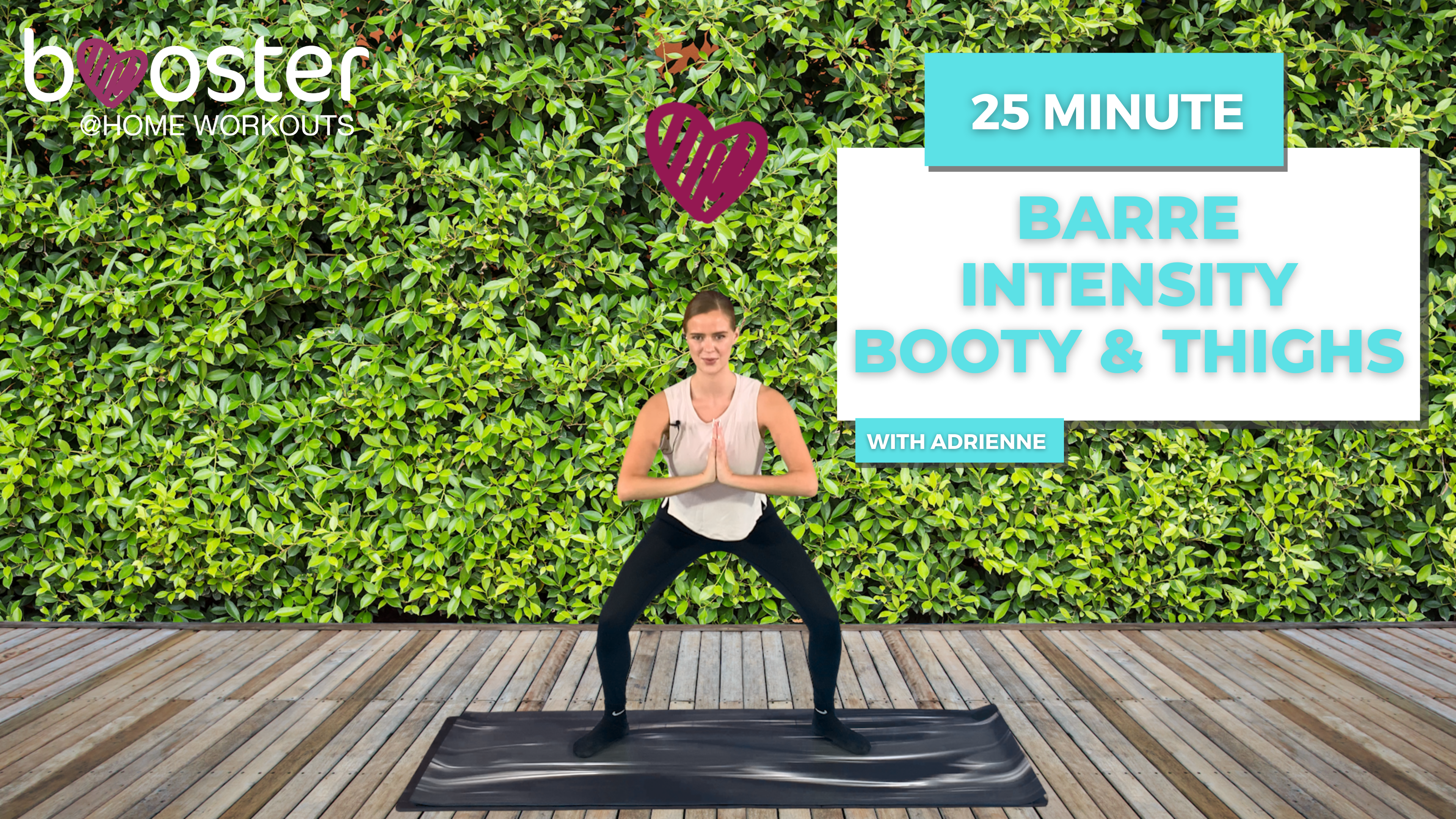 25' barre intensity booty and thighs on the wooden terrace