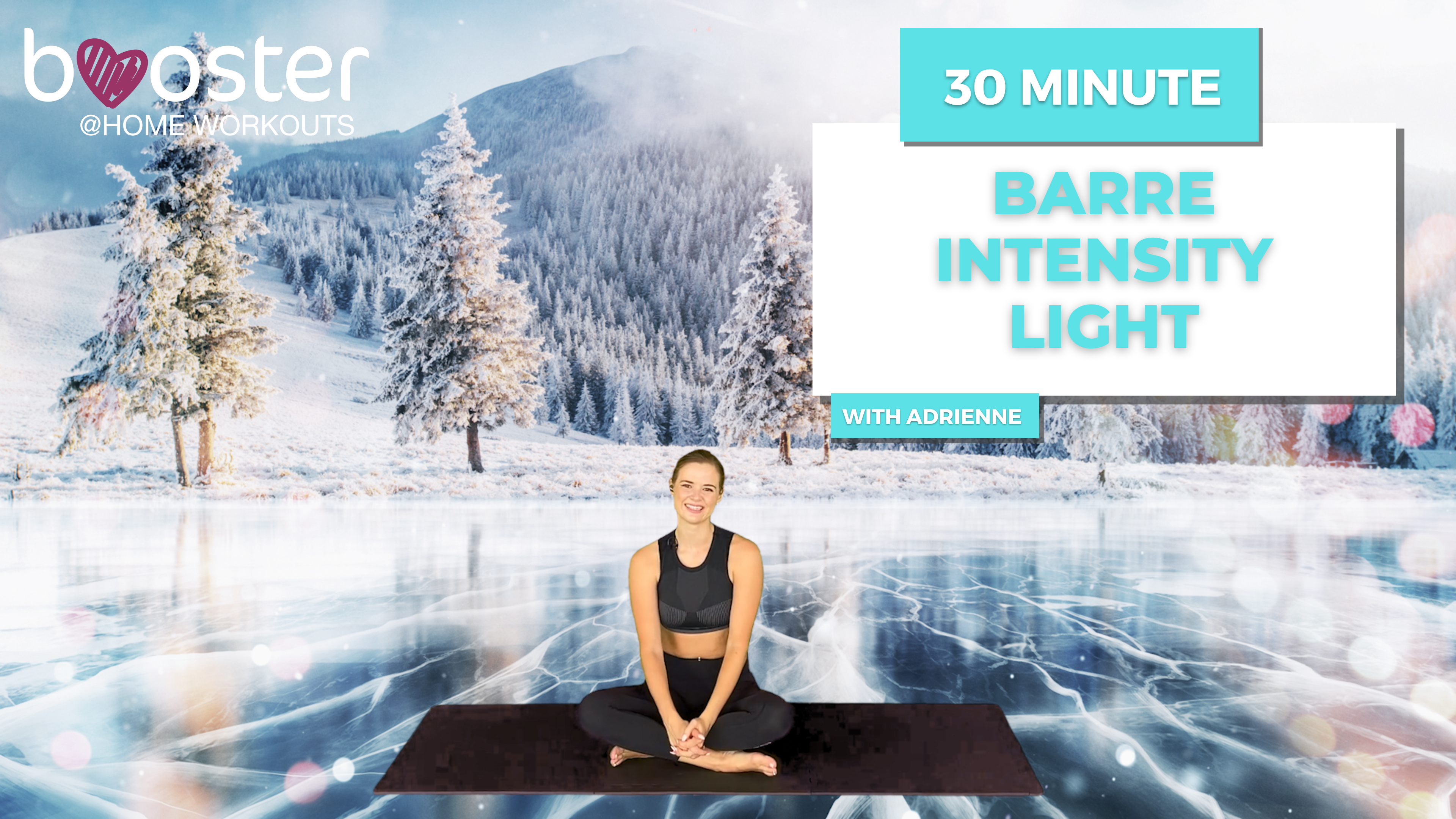 30' barre light on the frozen lake