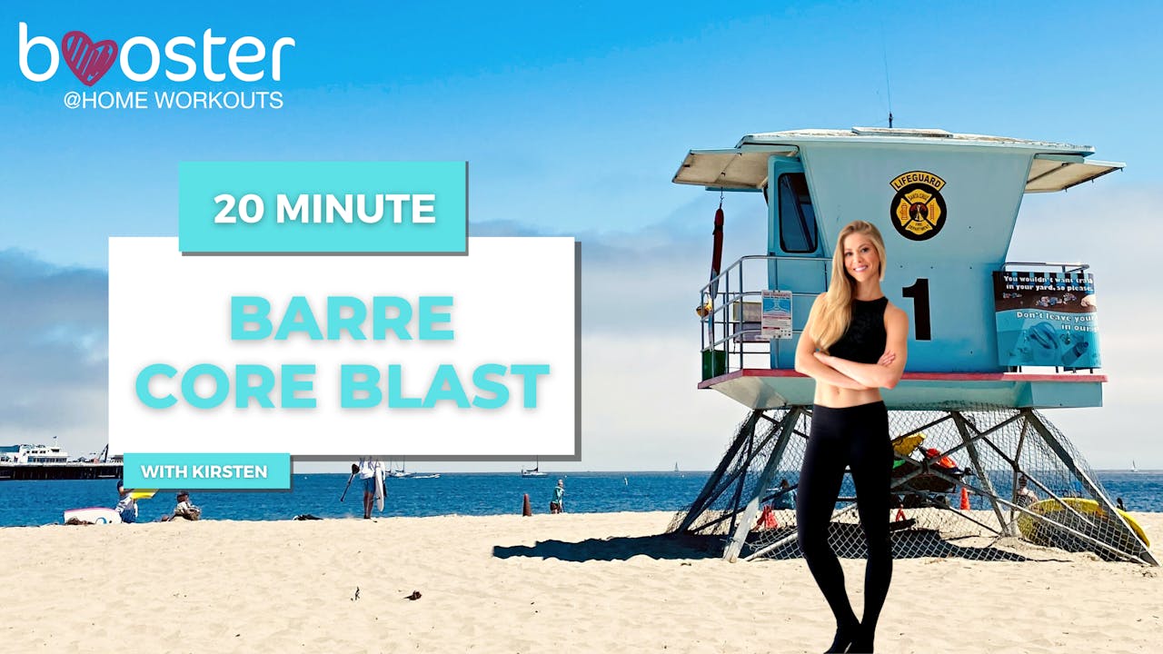 20' Barre core blast on the beach, Santa Cruz, CA