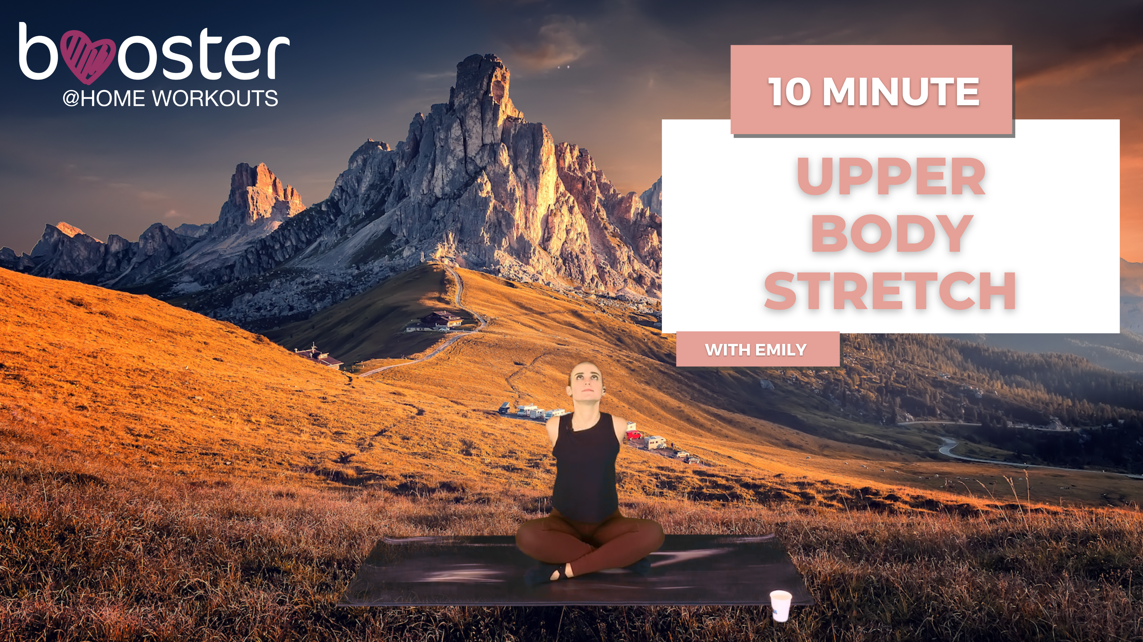 10' upper body stretch in the Dolomites