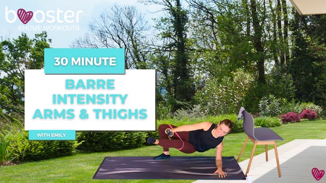 30' barre intensity arms and thighs in a garden in Vienna