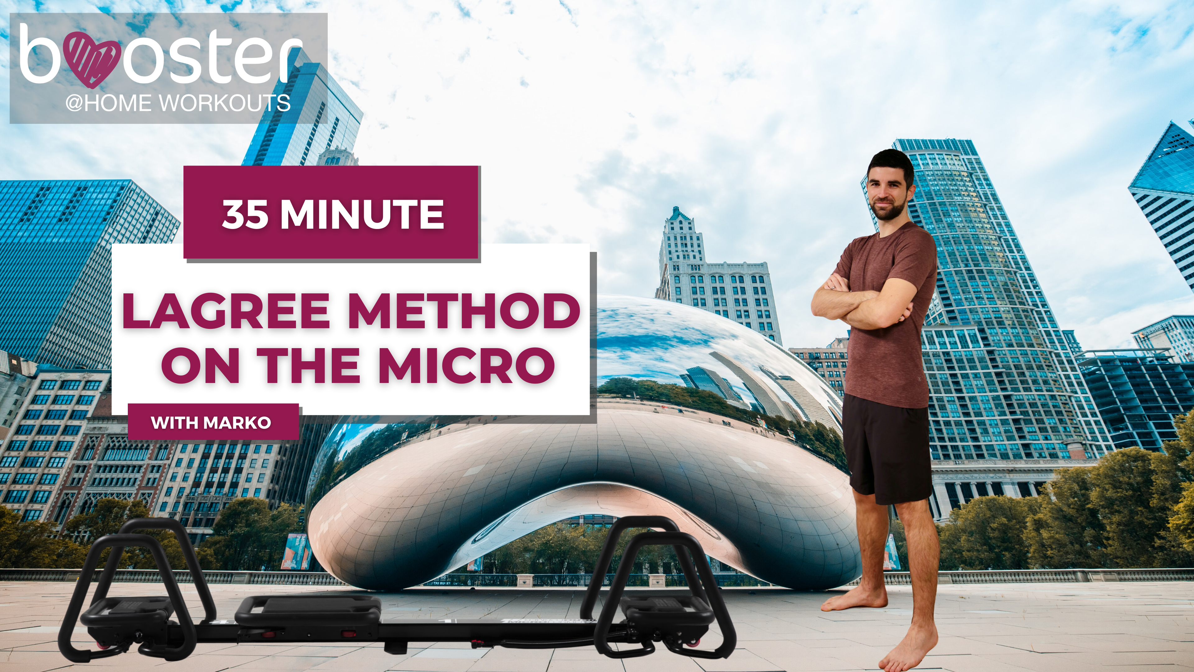 35’ Lagree on the Micro in front of the Cloud Gate, Chicago