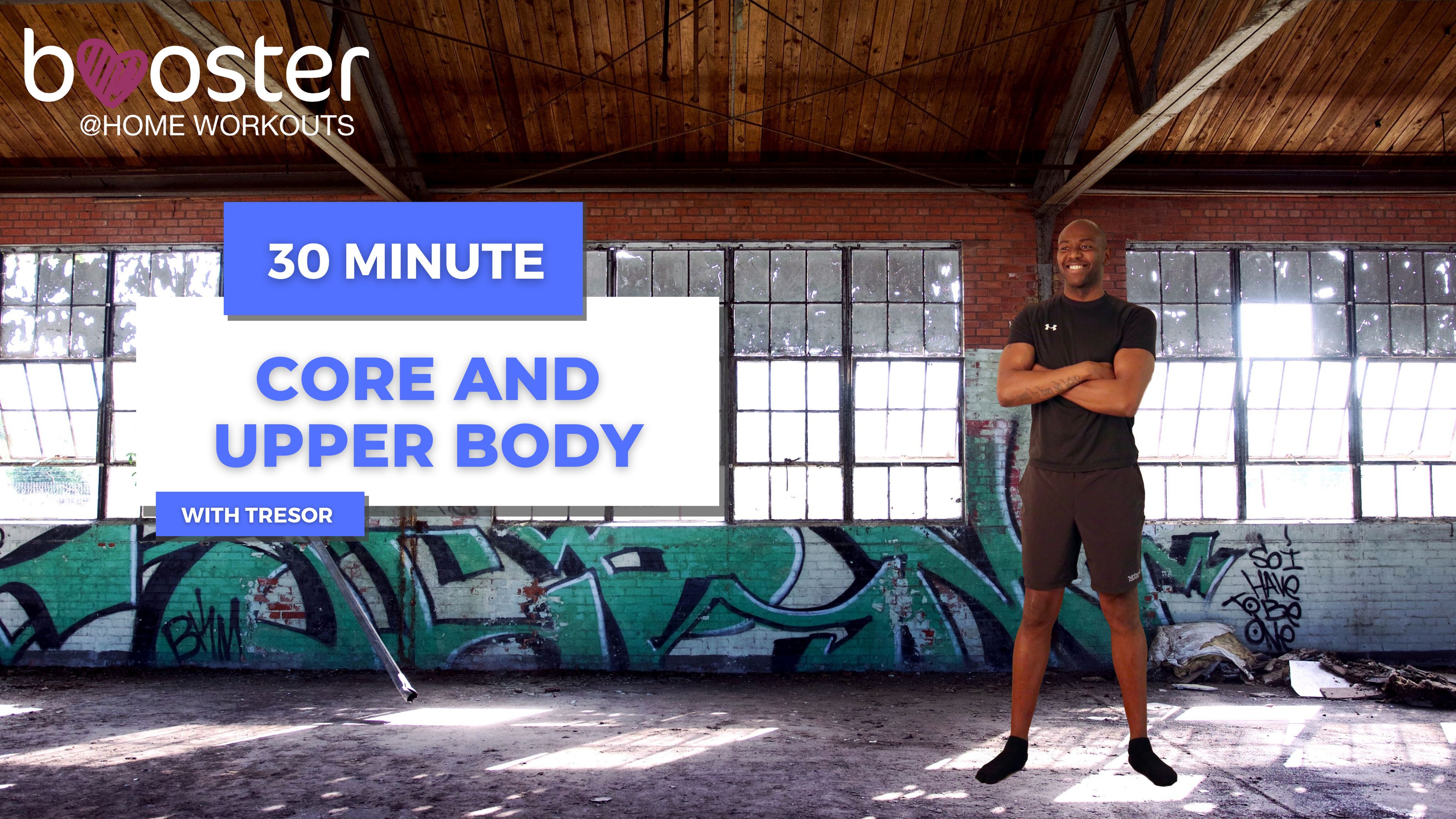 30' core and upper body strength training in an abandoned factory in New York 