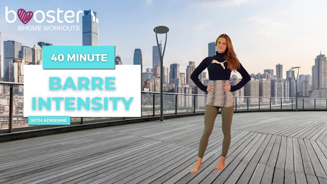 40' barre intensity with a panoramic skyline view