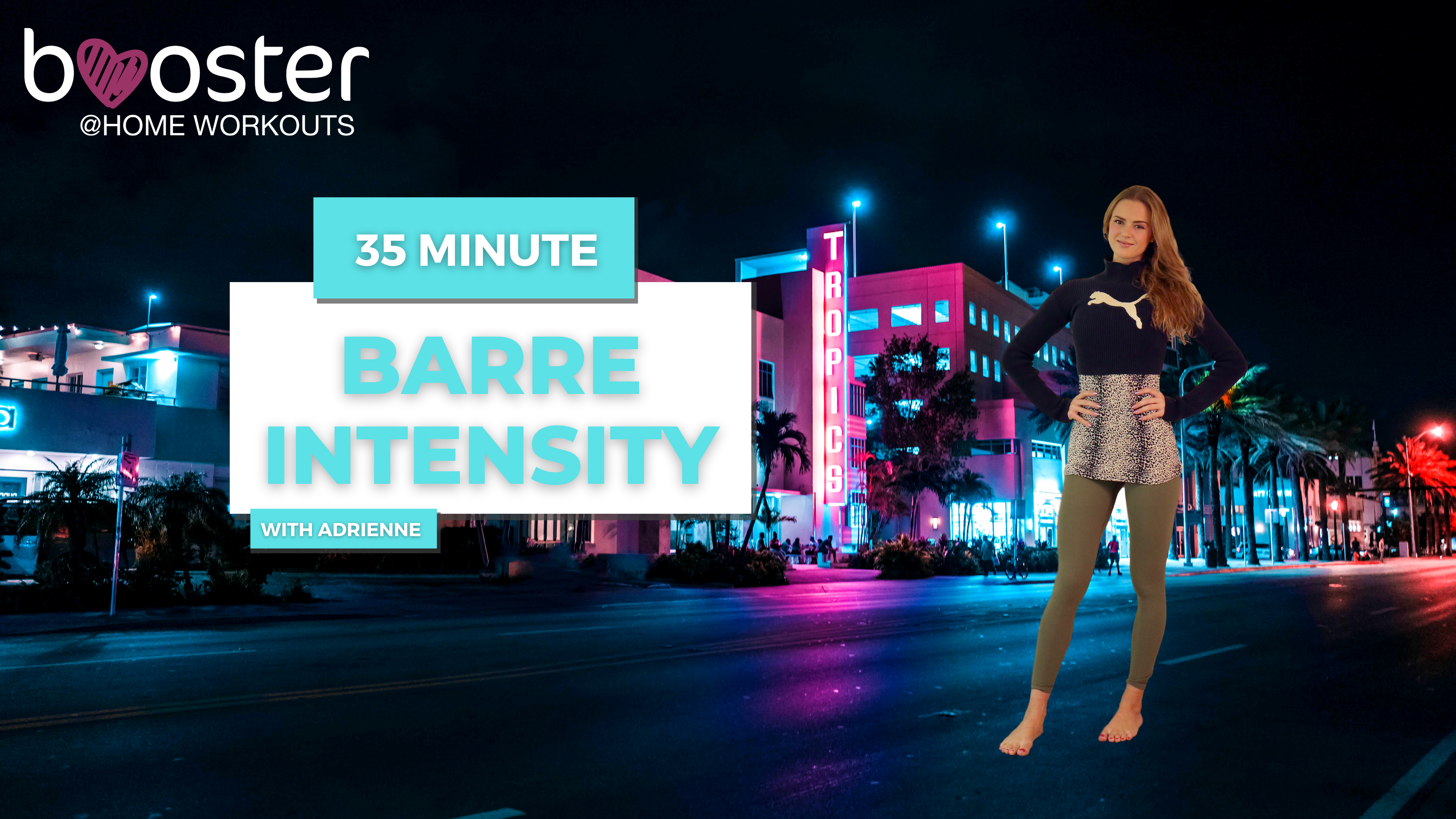 35' barre intensity class at the Tropics hotel in Miami