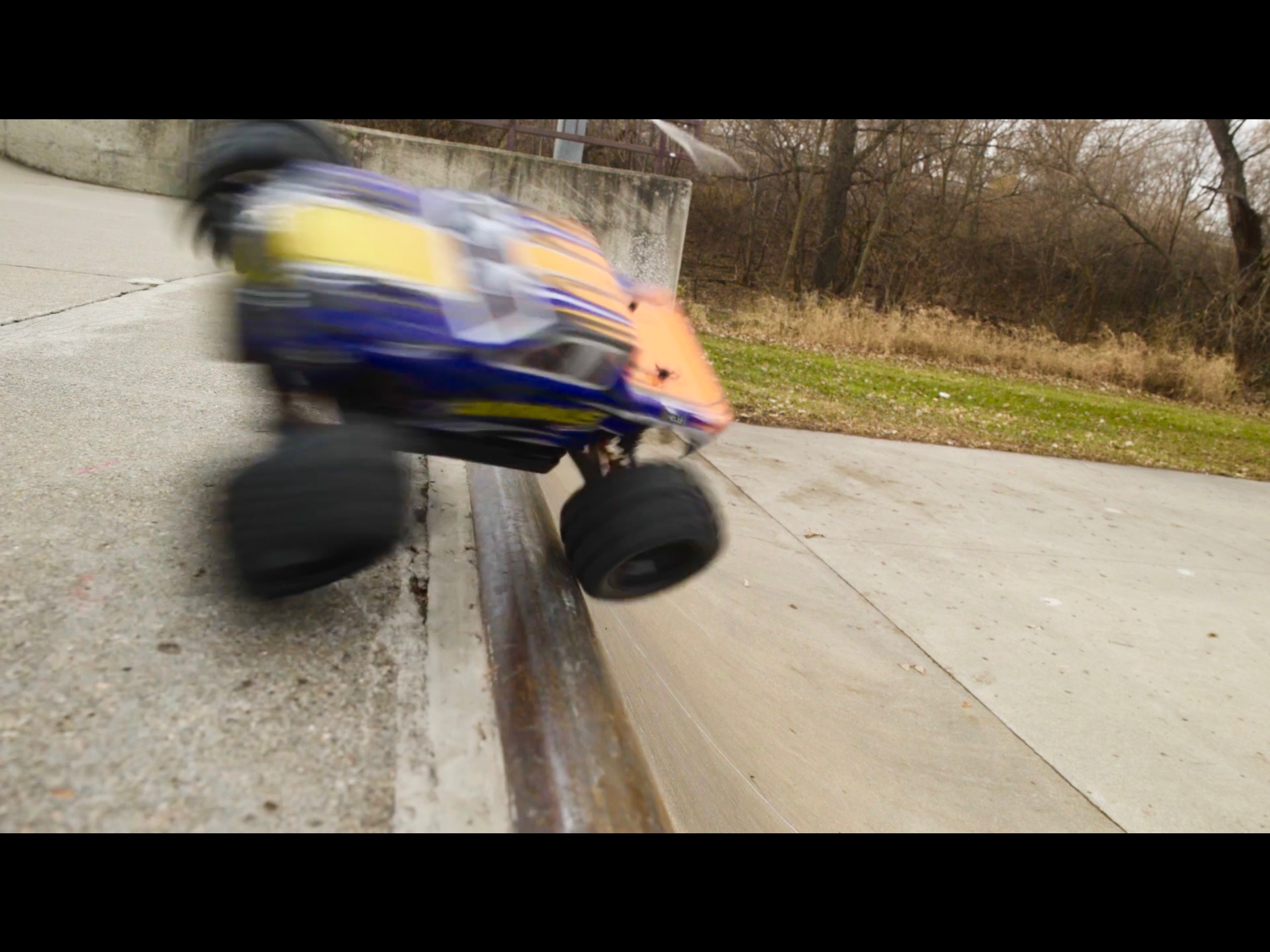 Driving an RC truck