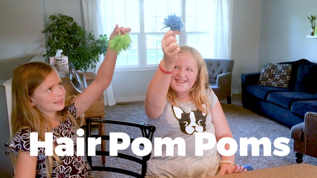 Making Hair Pom Poms