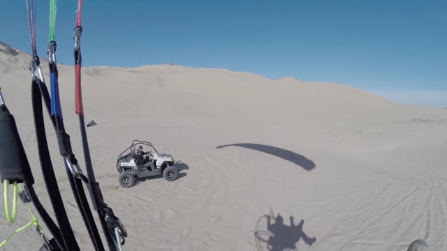 Sand Dune Paramotor Flying