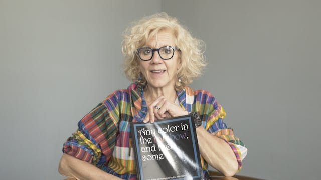 "Any color in the rainbow, and then s...