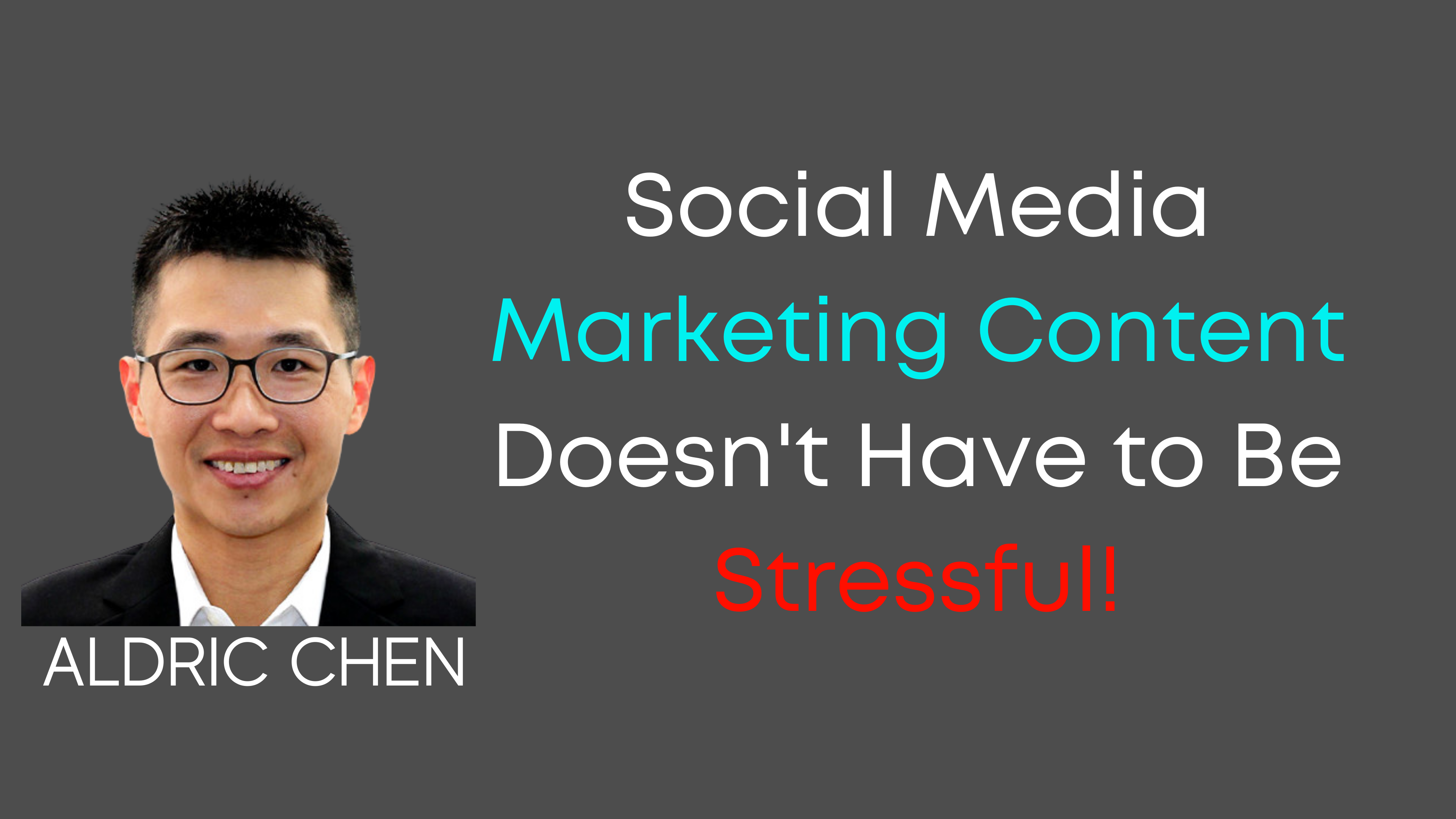 Social Media Marketing Content Doesn't Have to Be Stressful!
