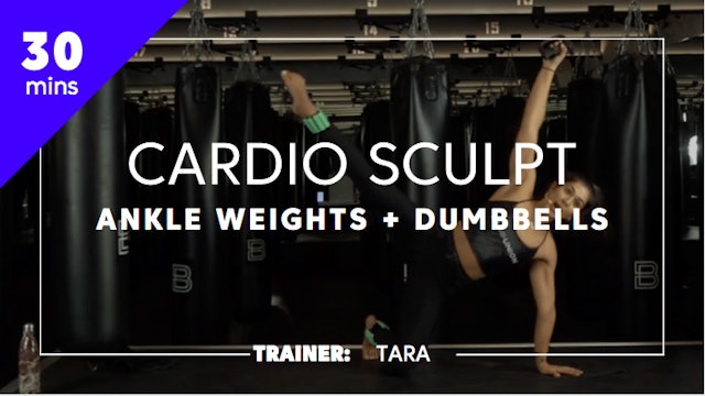 30min Cardio Sculpt w/ Ankle Weights & Dumbbells