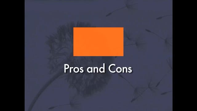 PROS & CONS - A Crisis Survival Skill...
