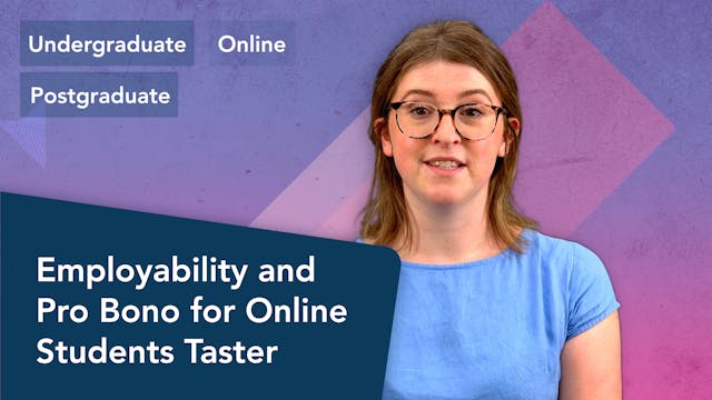 Employability and Pro Bono for Online...