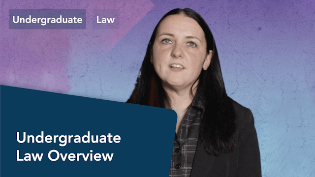 Undergraduate Law Overview