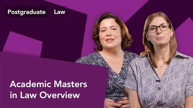 Academic Masters in Law Overview