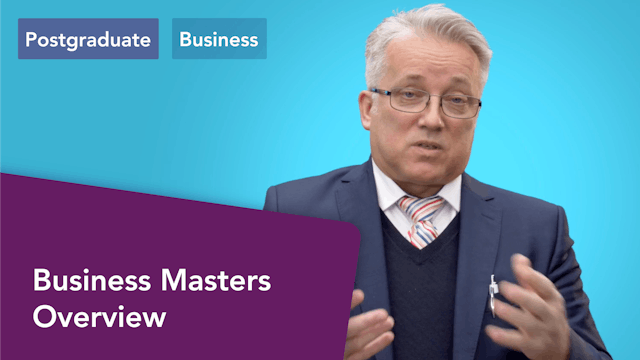 Business Masters Overview