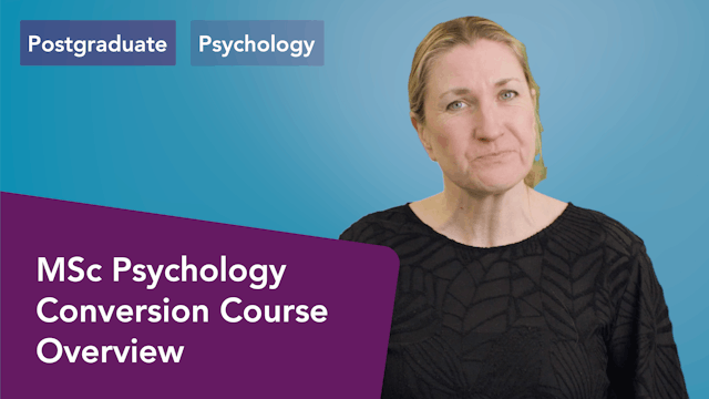 MSc Psychology Conversion Overview
