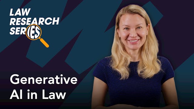 Law Research Series: Generative AI in...