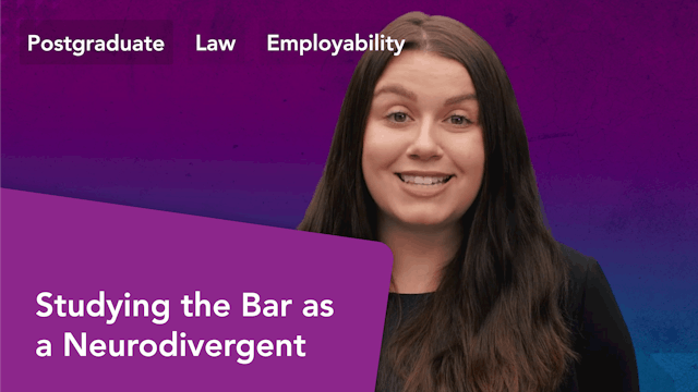 Studying the Bar as a Neurodivergent