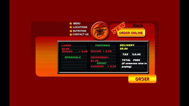 Pizza Hut Order