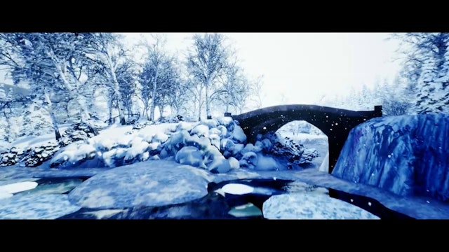 Winter Scene in the Unreal Engine