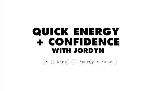 Quick Energy and Confidence | Jordyn Bartenstein