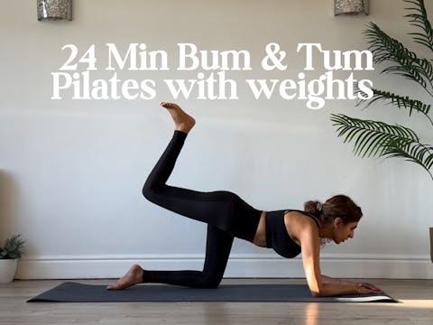 NEW - 24 Min Bums & Tums with Weights