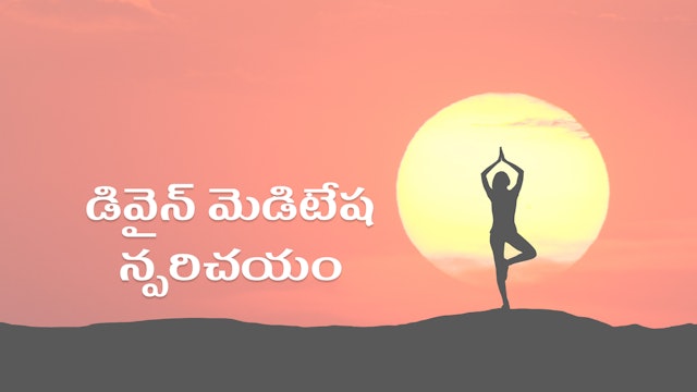 డివైన్ మెడిటేషన్ పరిచయం (Telugu)