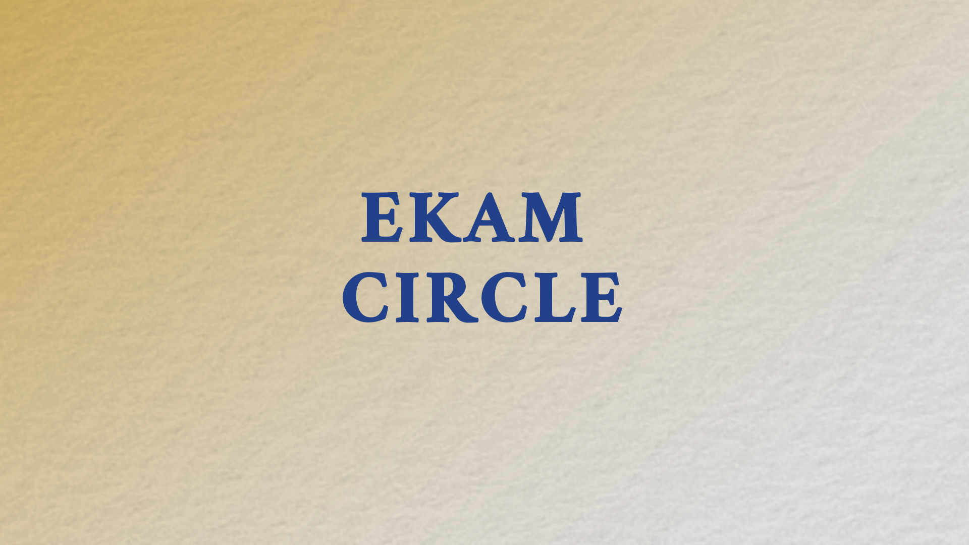 Ekam Circle 2.0 (Italian)