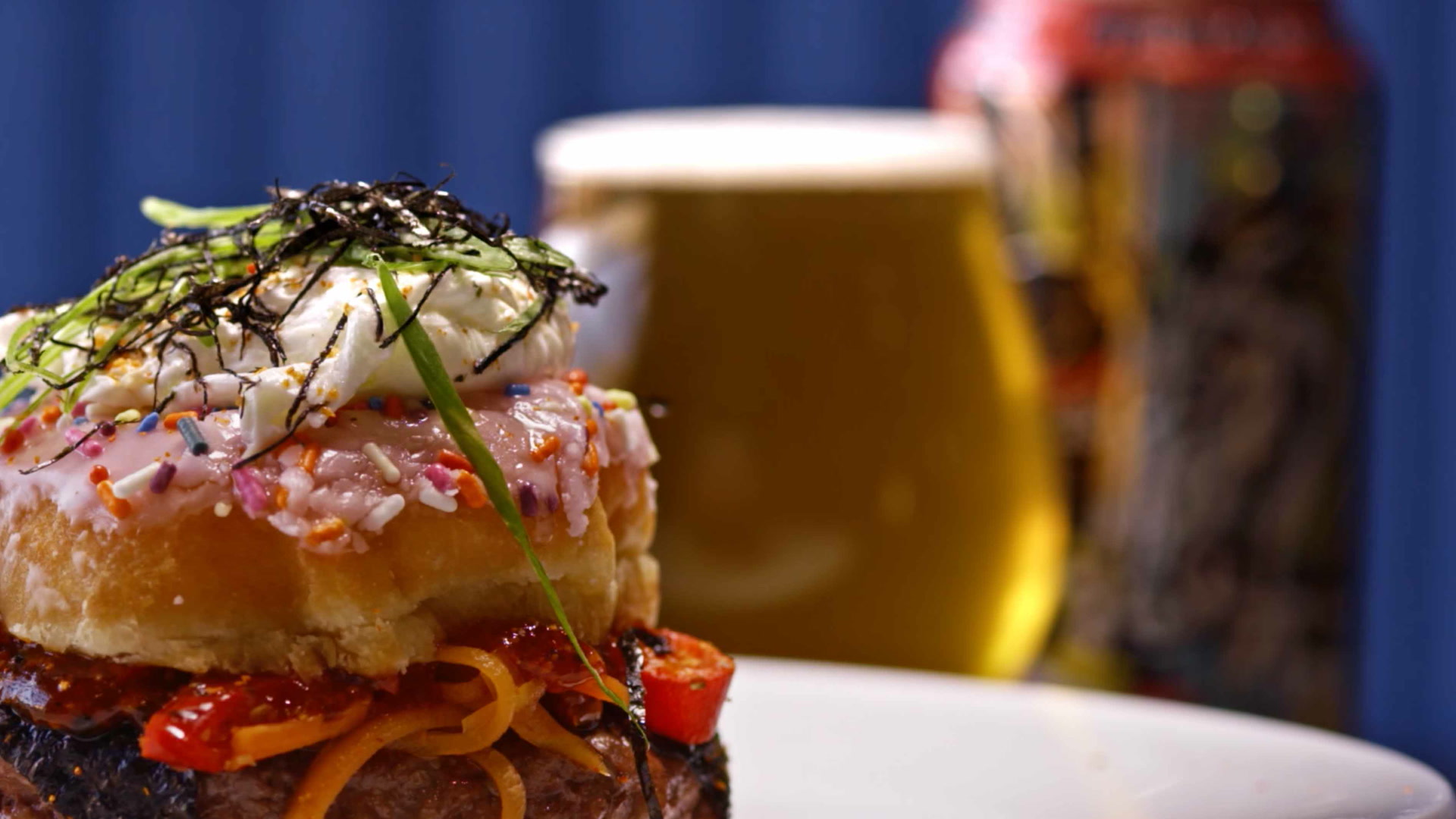 Burgers and Beers: Ninja vs. Unicorn (Pipeworks Brewing)
