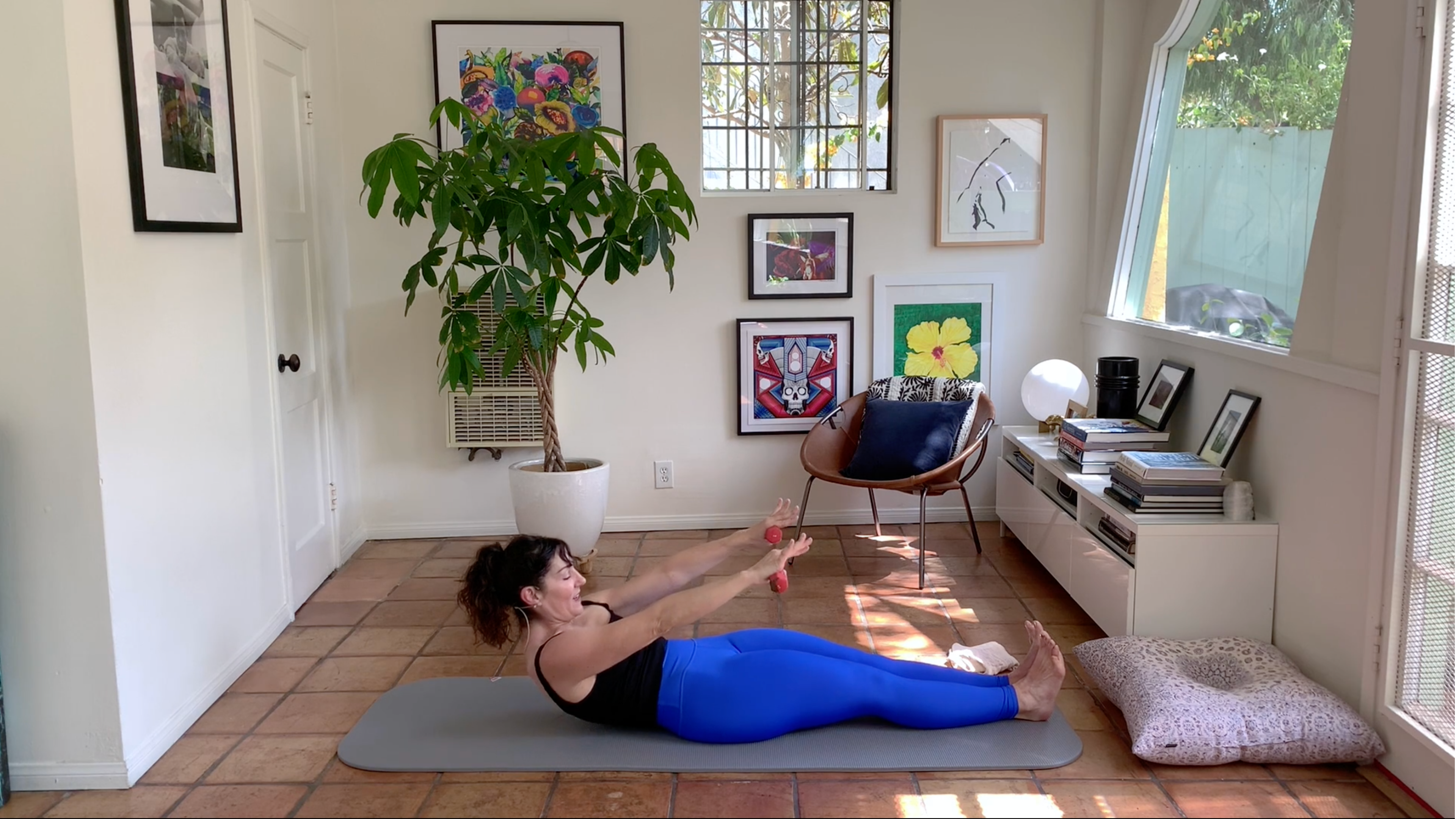 20 Min Mat w/ Arm weights