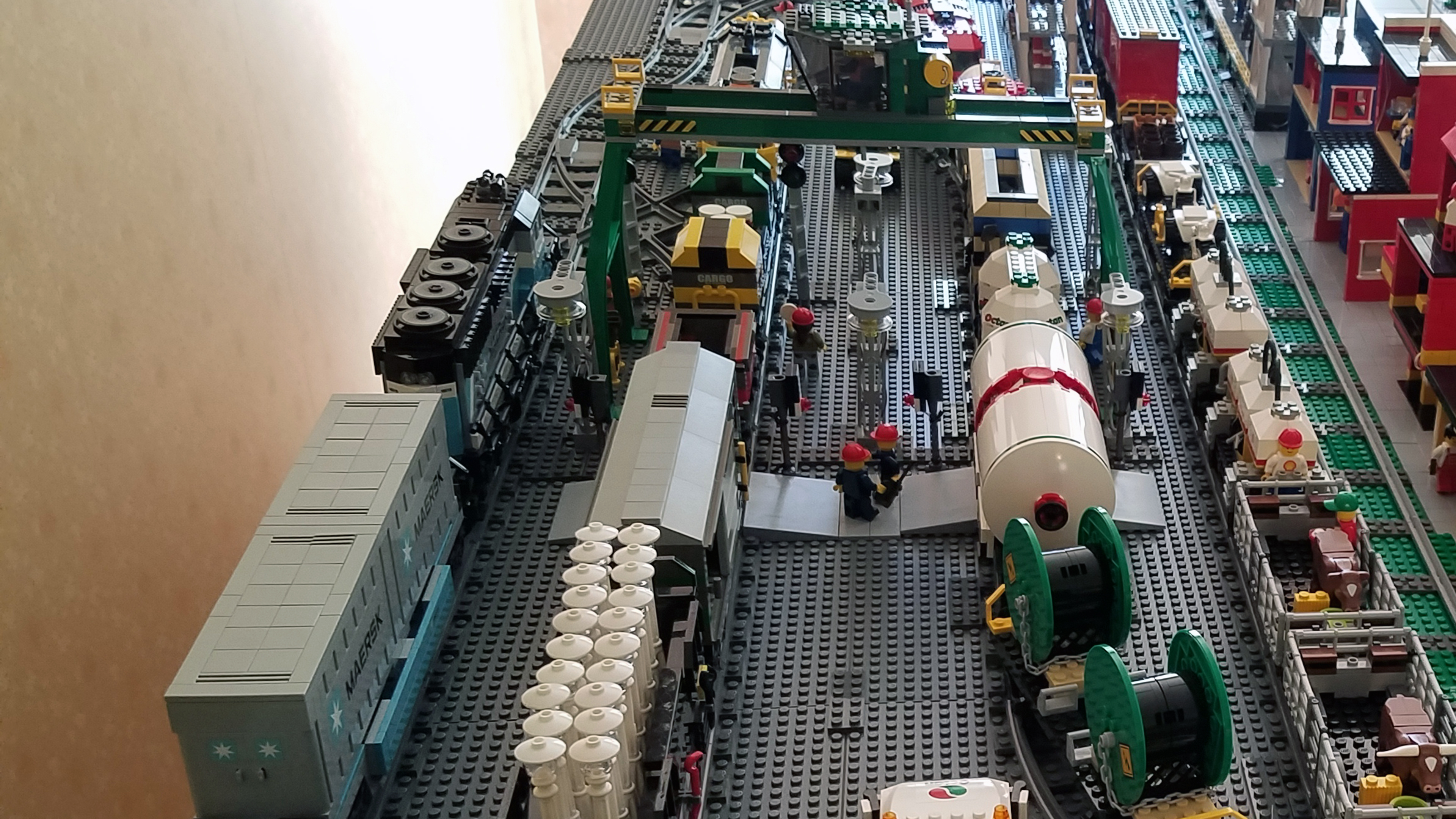 (3:22) LEGO® city train yard in the daytime